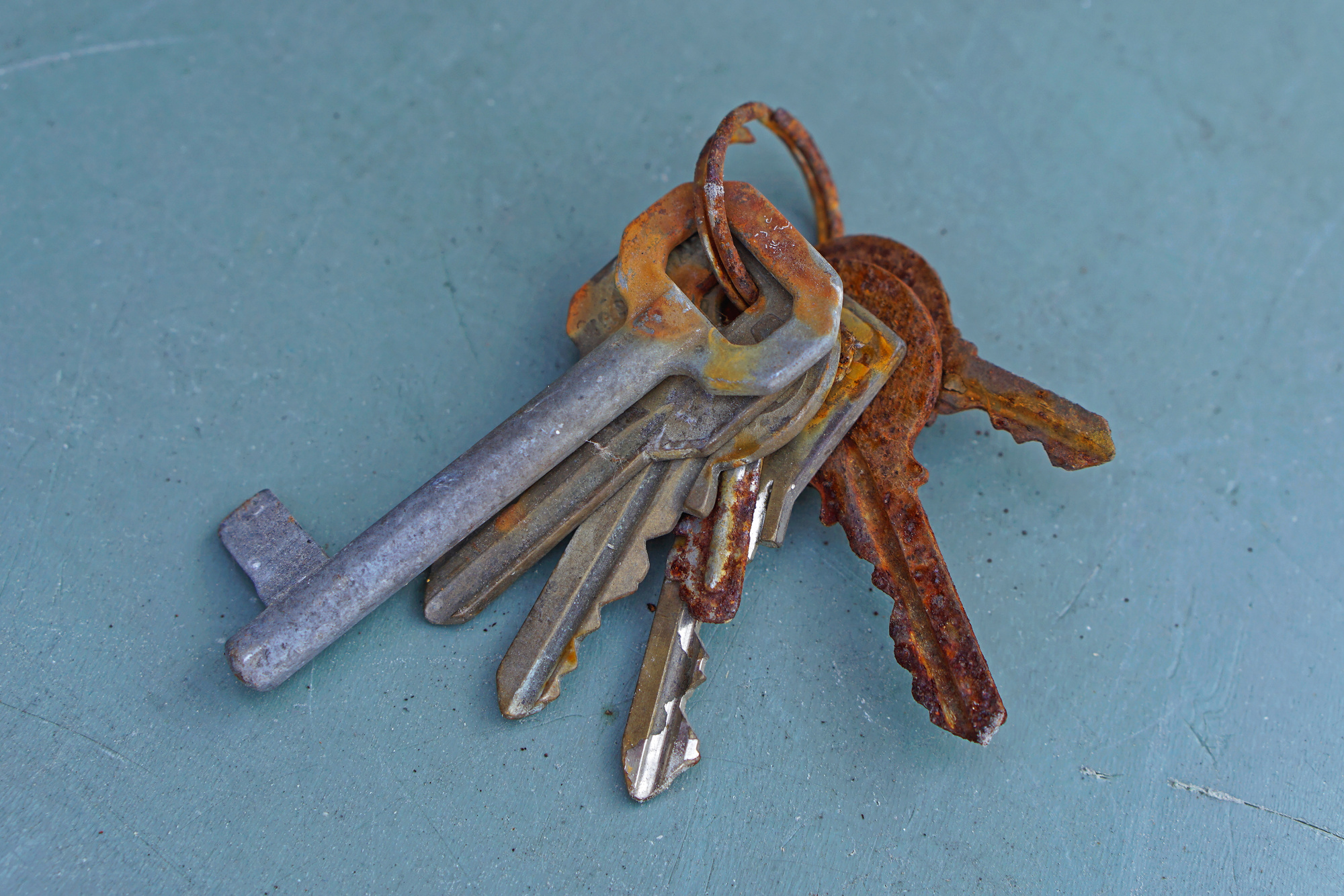 Rusty house keys